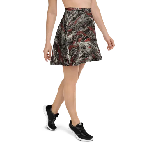 Zebra Riptide on a Skater Skirt