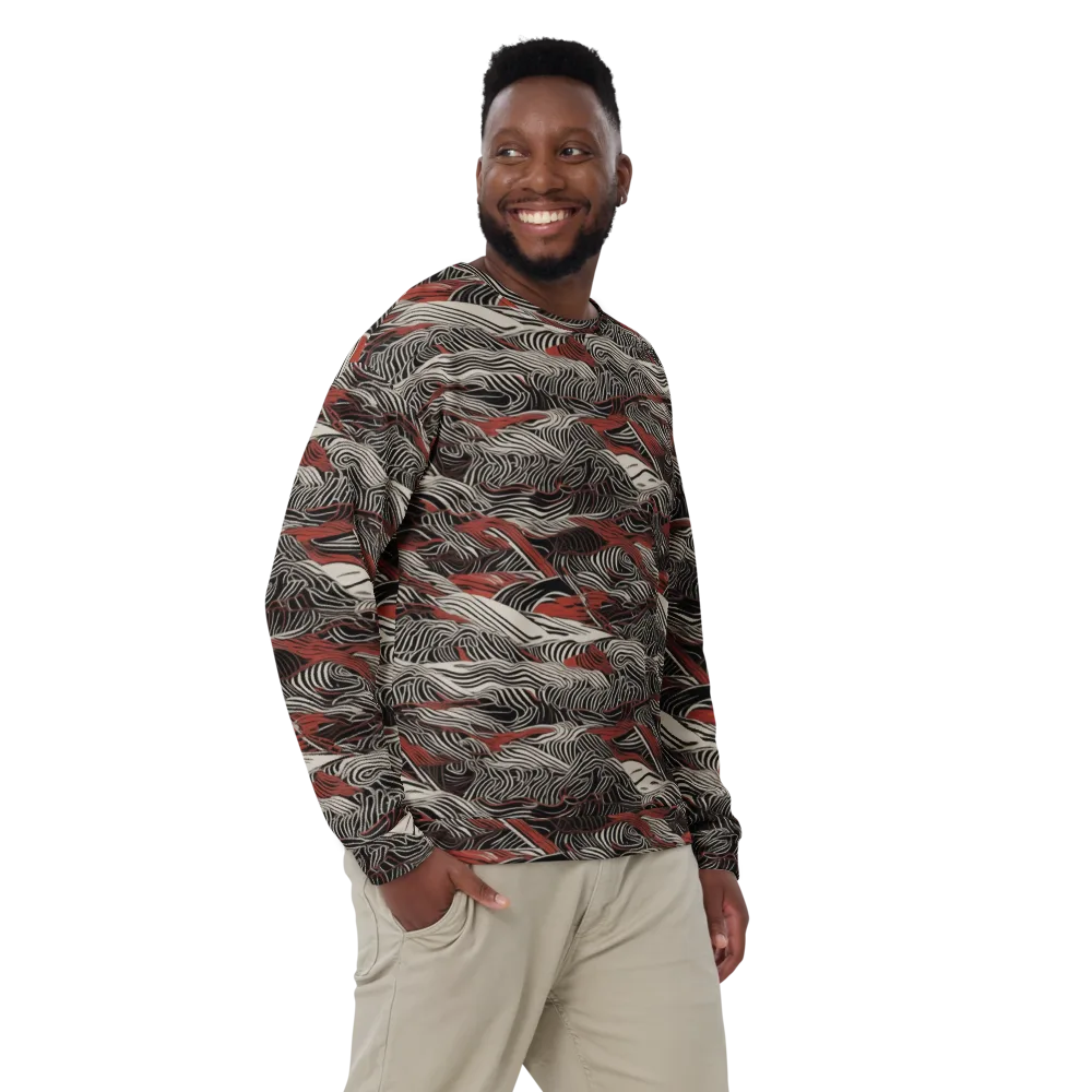 Zebra Riptide on Sweatshirt — Front