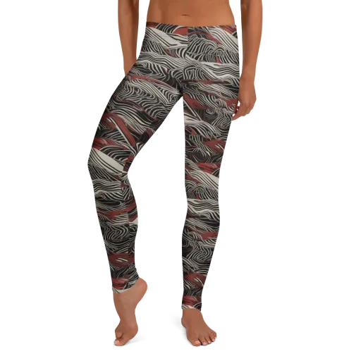 Zebra Riptide on a Leggings