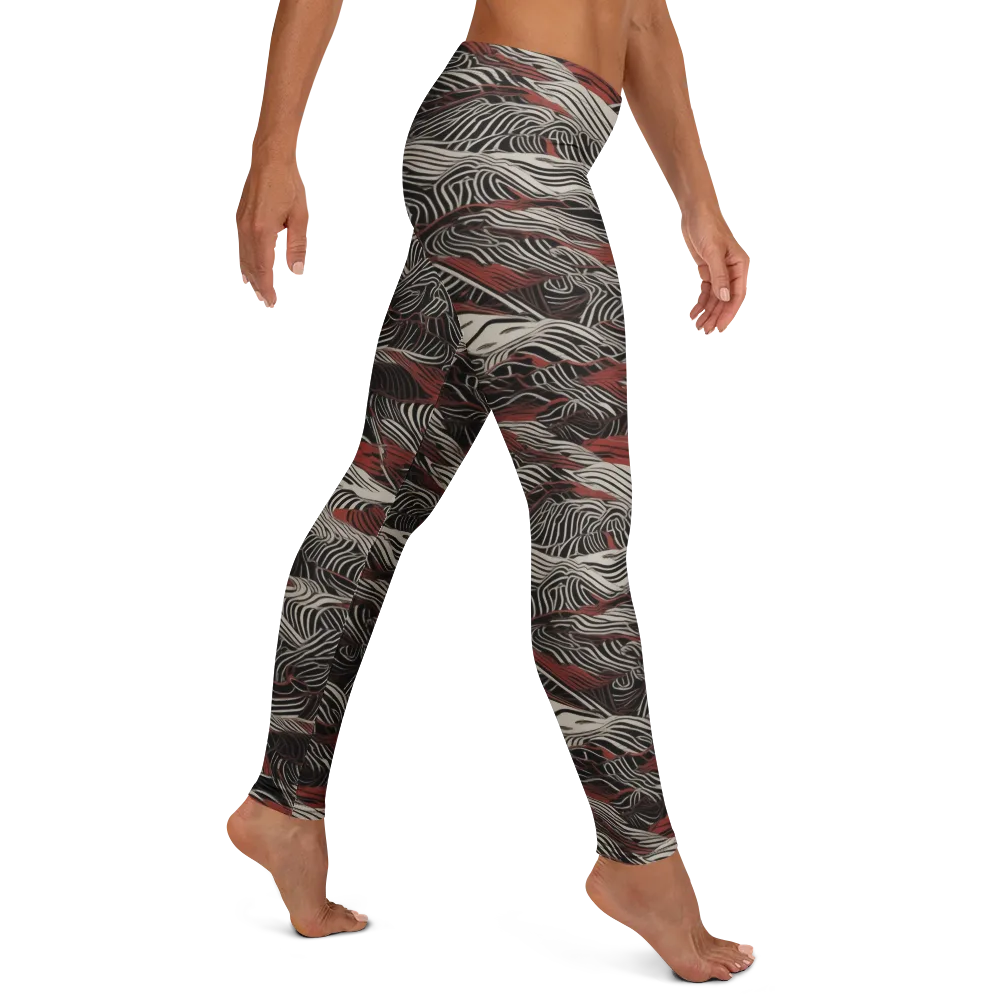 Zebra Riptide on Leggings — Right