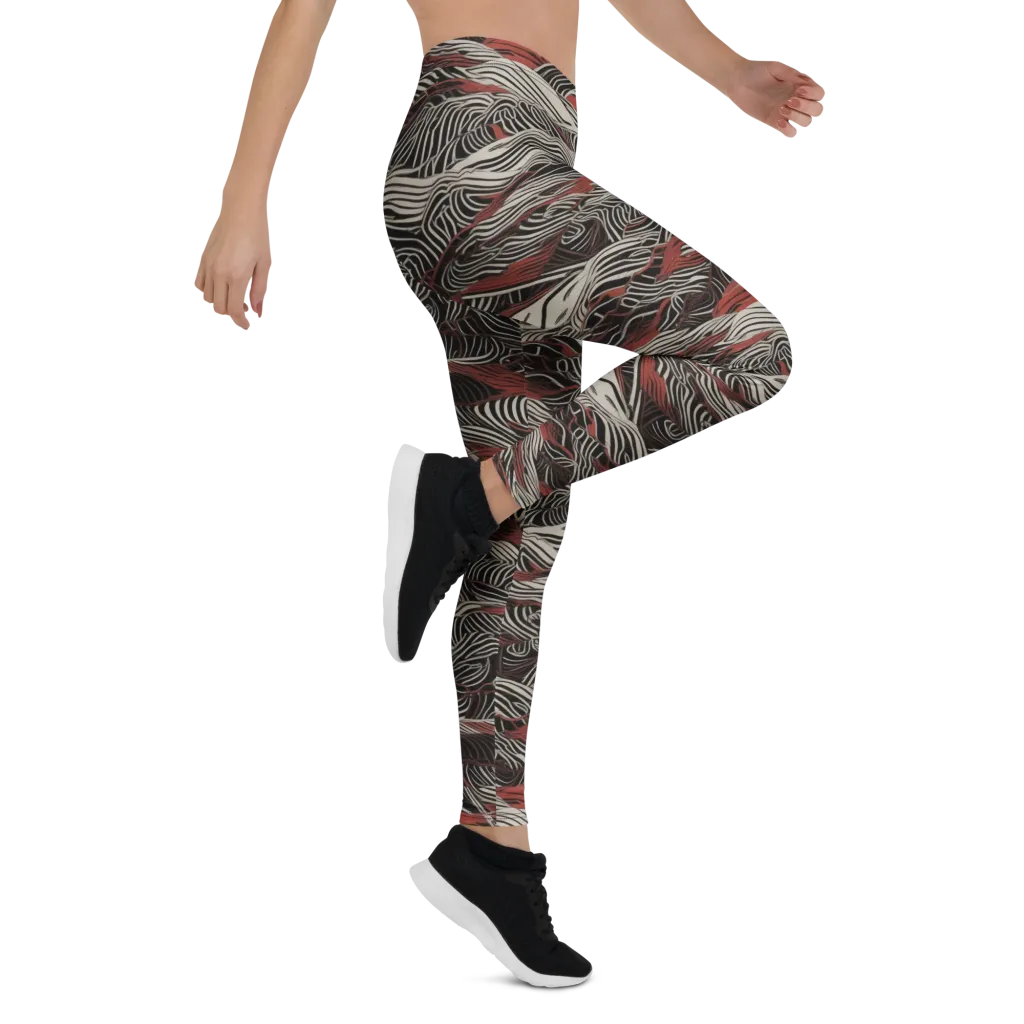 Zebra Riptide on Leggings — Right