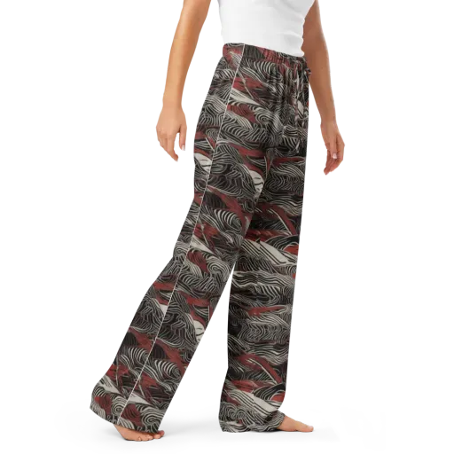 Zebra Riptide on a Women's Pajama Pants