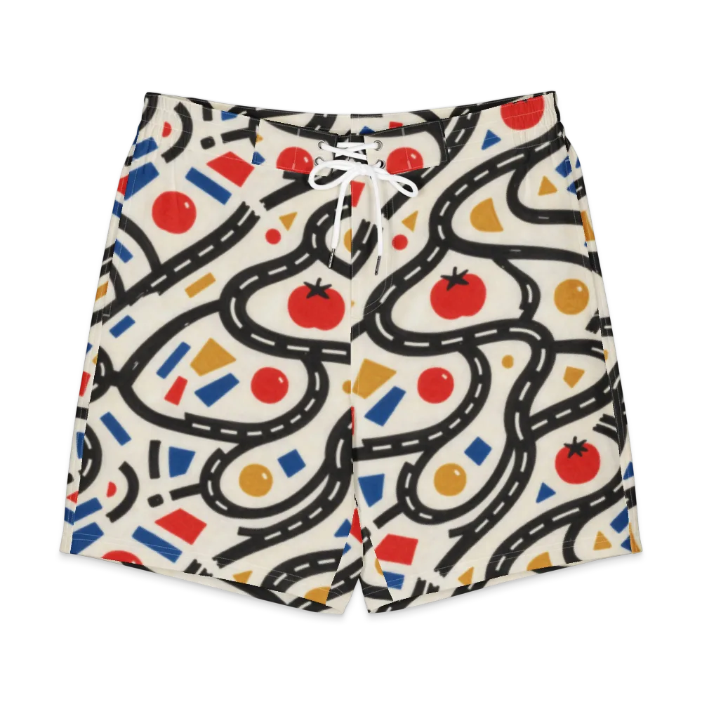 Traffic Jam on Men's Board Shorts — Front