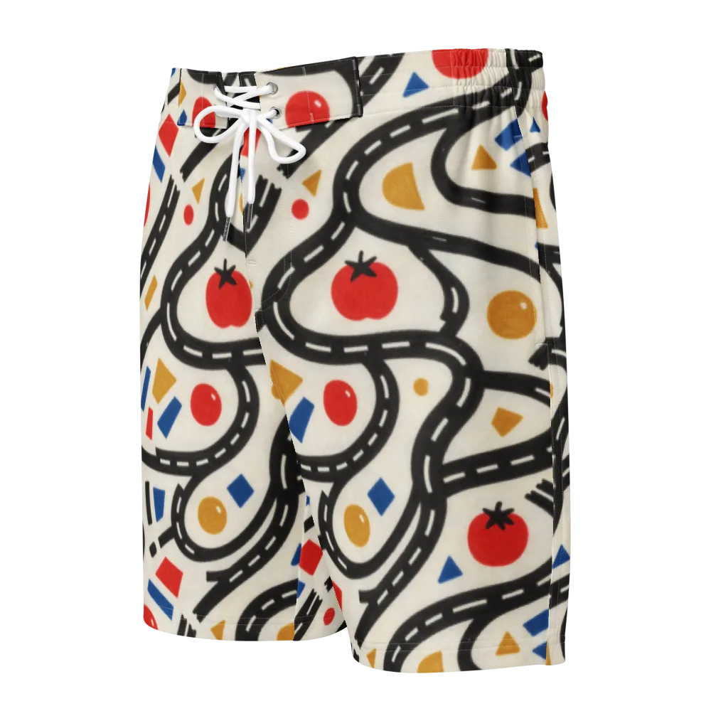 Traffic Jam on Men's Board Shorts — Front