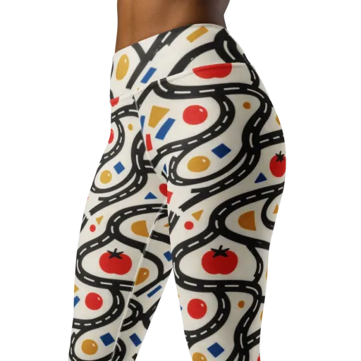 Traffic Jam on a Yoga Leggings