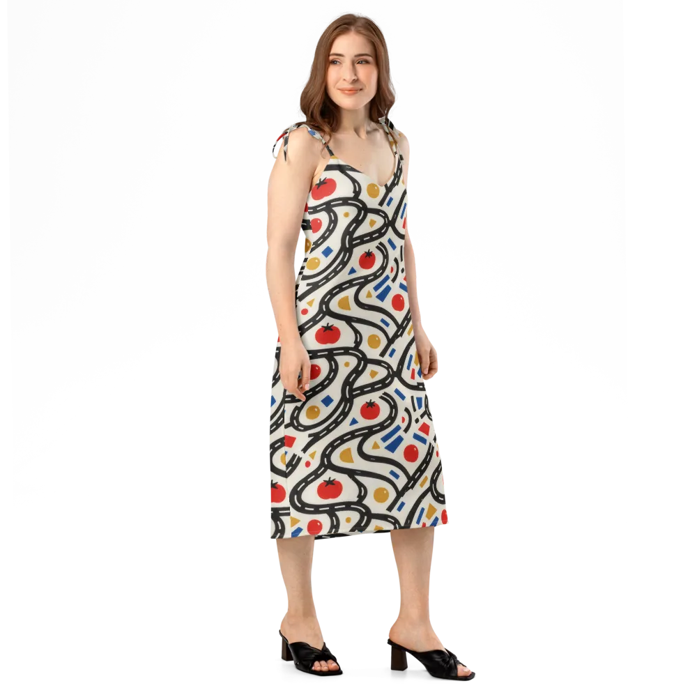 Traffic Jam on Slip Dress — Right Front