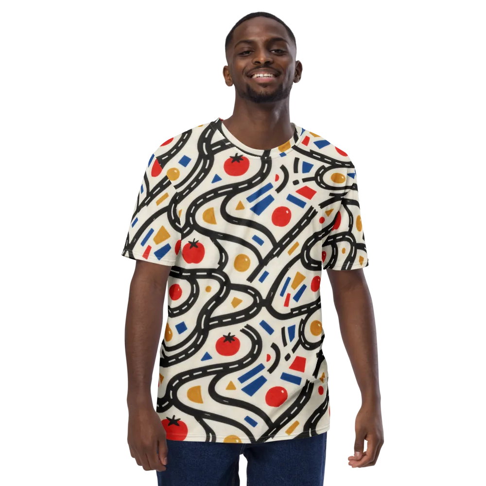 Traffic Jam on Men's Crew Neck T-Shirt — Front