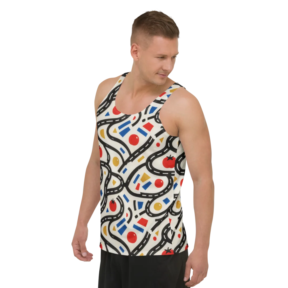 Traffic Jam on Men's Tank Top — Left Front