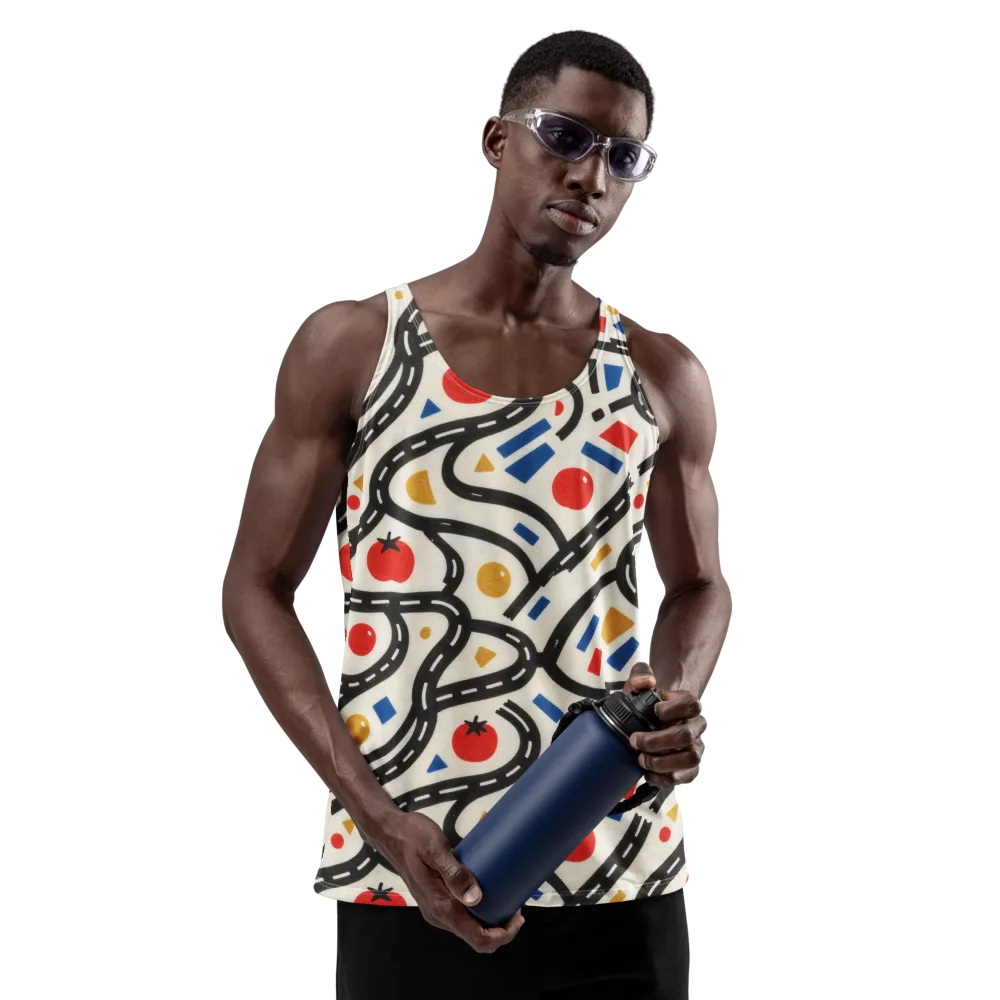 Traffic Jam on Men's Tank Top — Front
