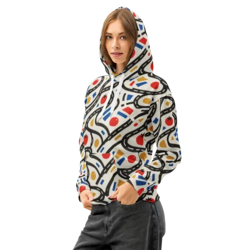 Traffic Jam on a Cotton Hoodie