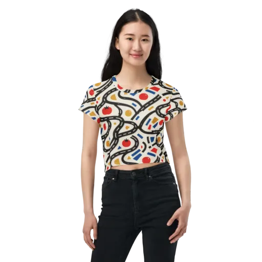 Traffic Jam on a Crop Tee