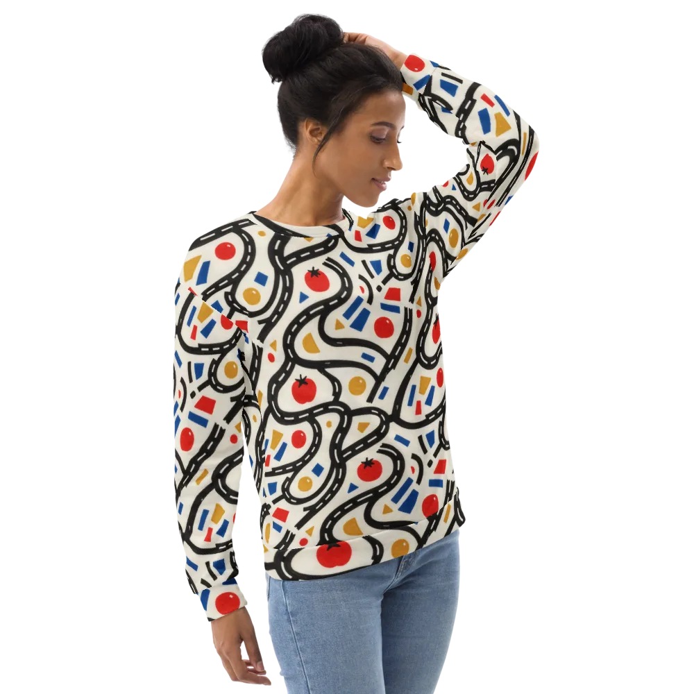 Traffic Jam on Sweatshirt — Right Front