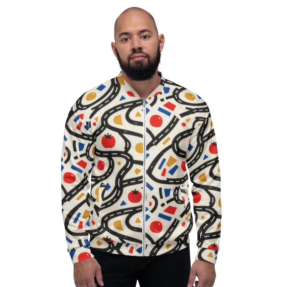 Traffic Jam on Bomber Jacket — Front