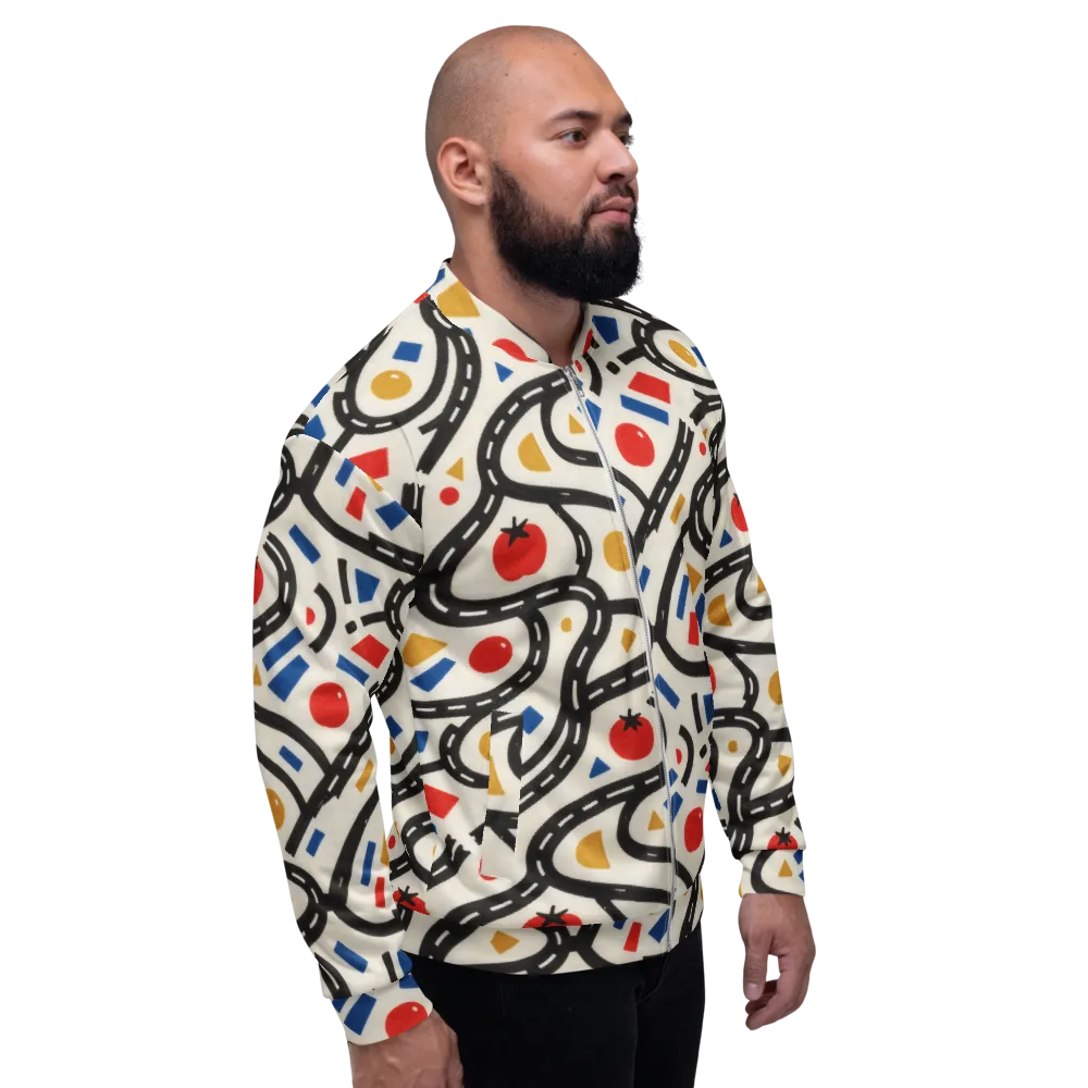 Traffic Jam on Bomber Jacket — Right