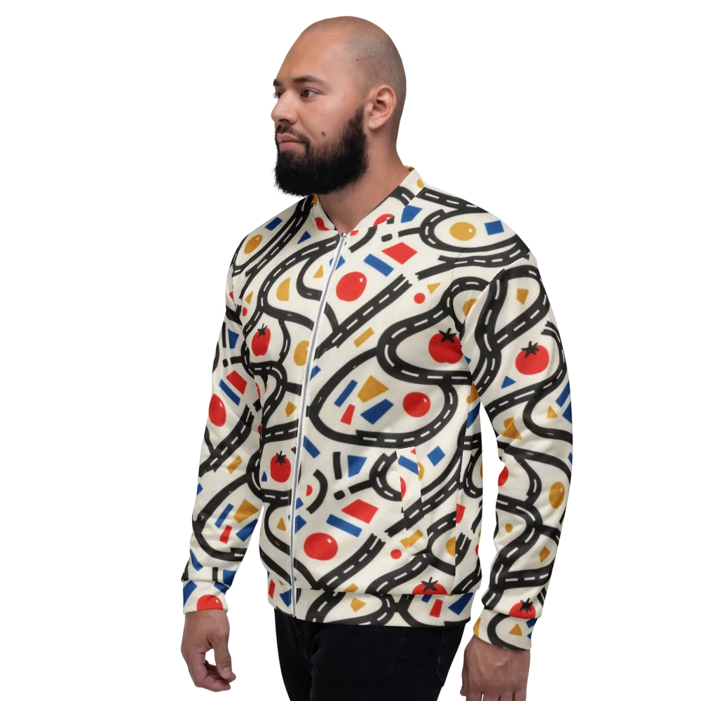 Traffic Jam on Bomber Jacket — Left