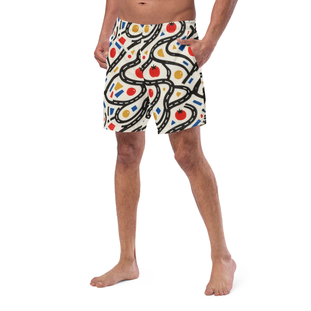 Traffic Jam on Swim Trunks — Left Front