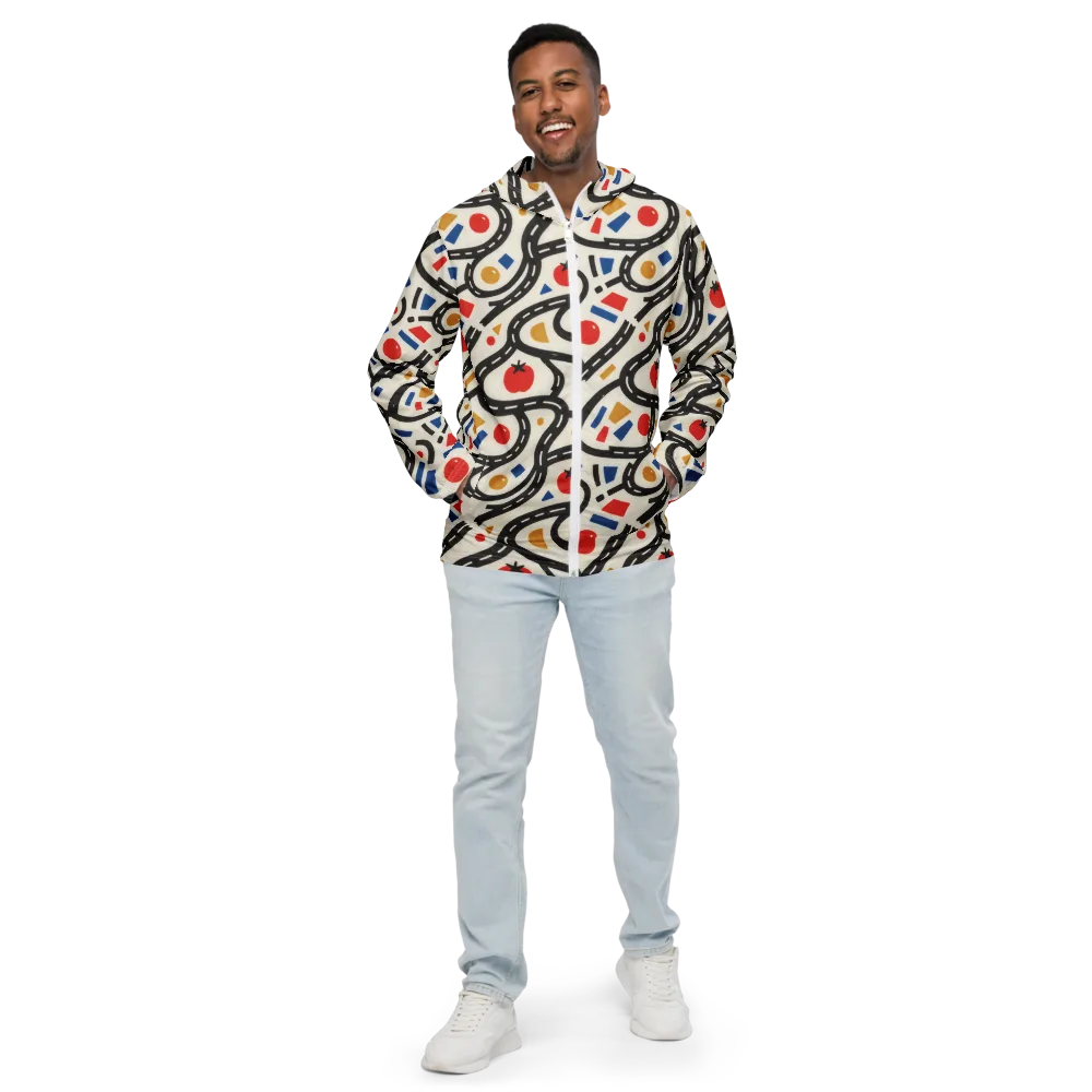 Traffic Jam on Men's Windbreaker — Front