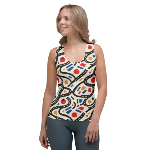Traffic Jam on a Women's Tank Top