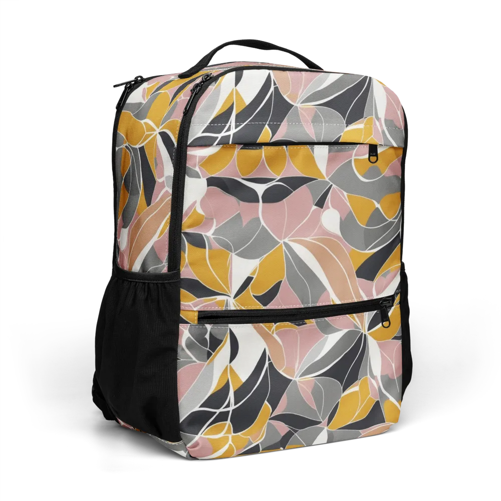Ochre Petal Circuit on Utility Backpack — Right Front