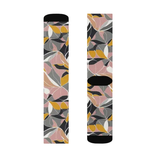 Ochre Petal Circuit on a Socks