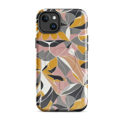 Ochre Petal Circuit on a MagSafe Tough Case for iPhone®