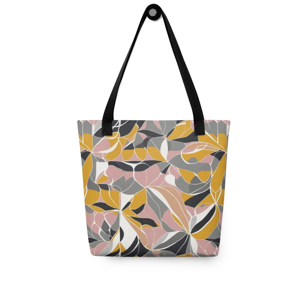 Ochre Petal Circuit on Tote Bag — Front