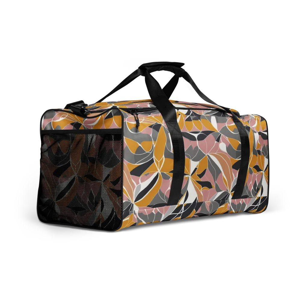 Ochre Petal Circuit on Duffle Bag — Right Front