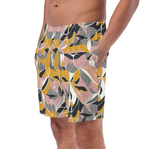 Ochre Petal Circuit on a Swim Trunks