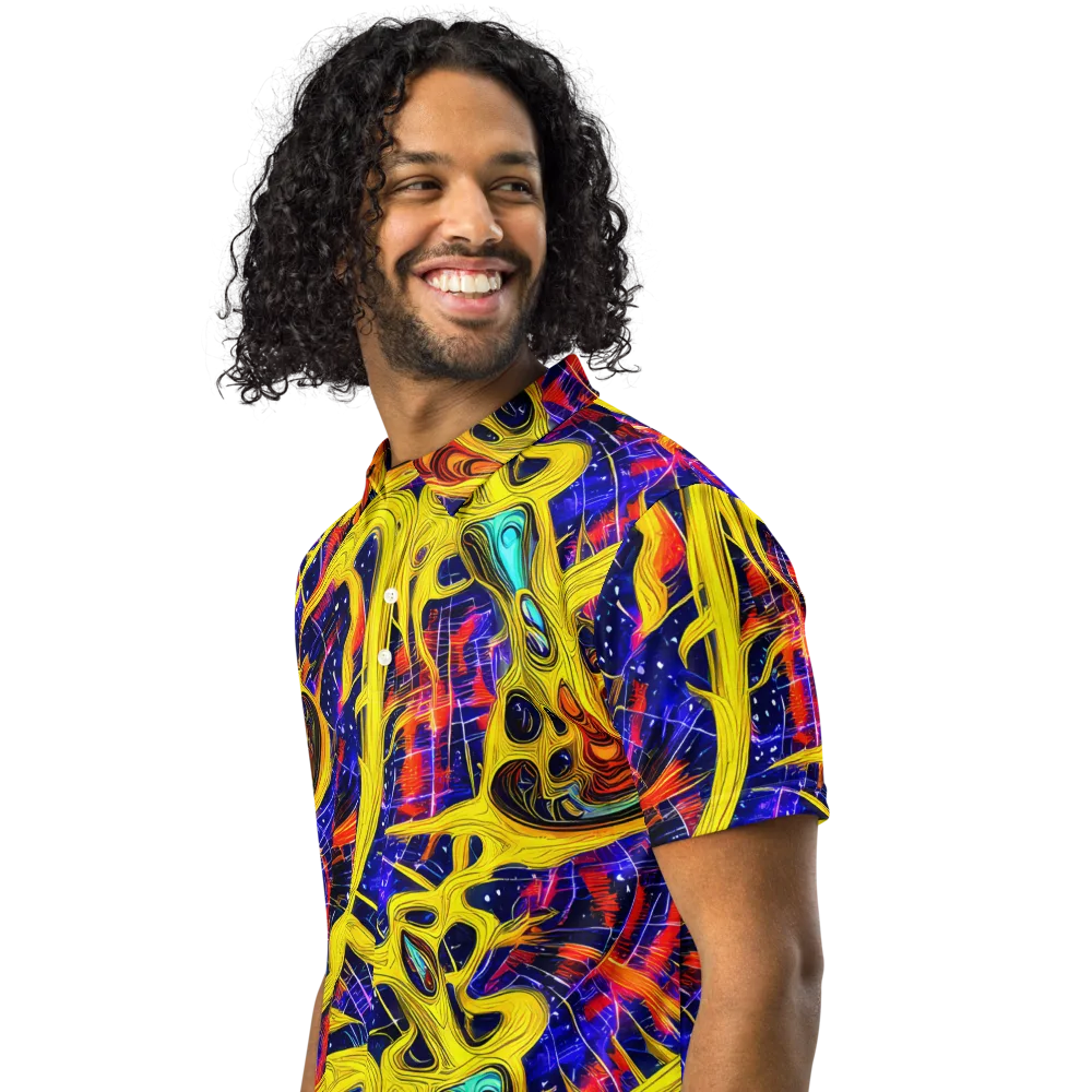 Carlo Galli Bibiena on Men's Slim Fit Polo Shirt — Left Front
