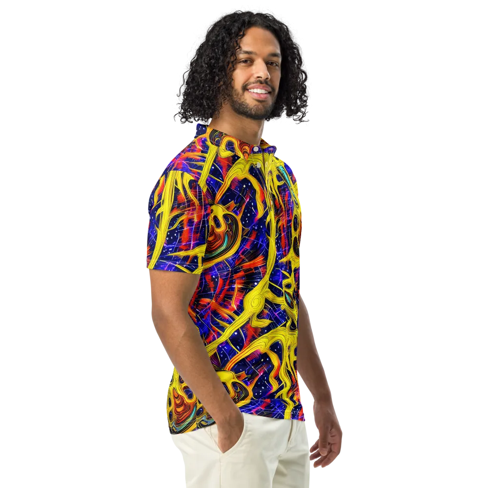Carlo Galli Bibiena on Men's Slim Fit Polo Shirt — Right Front