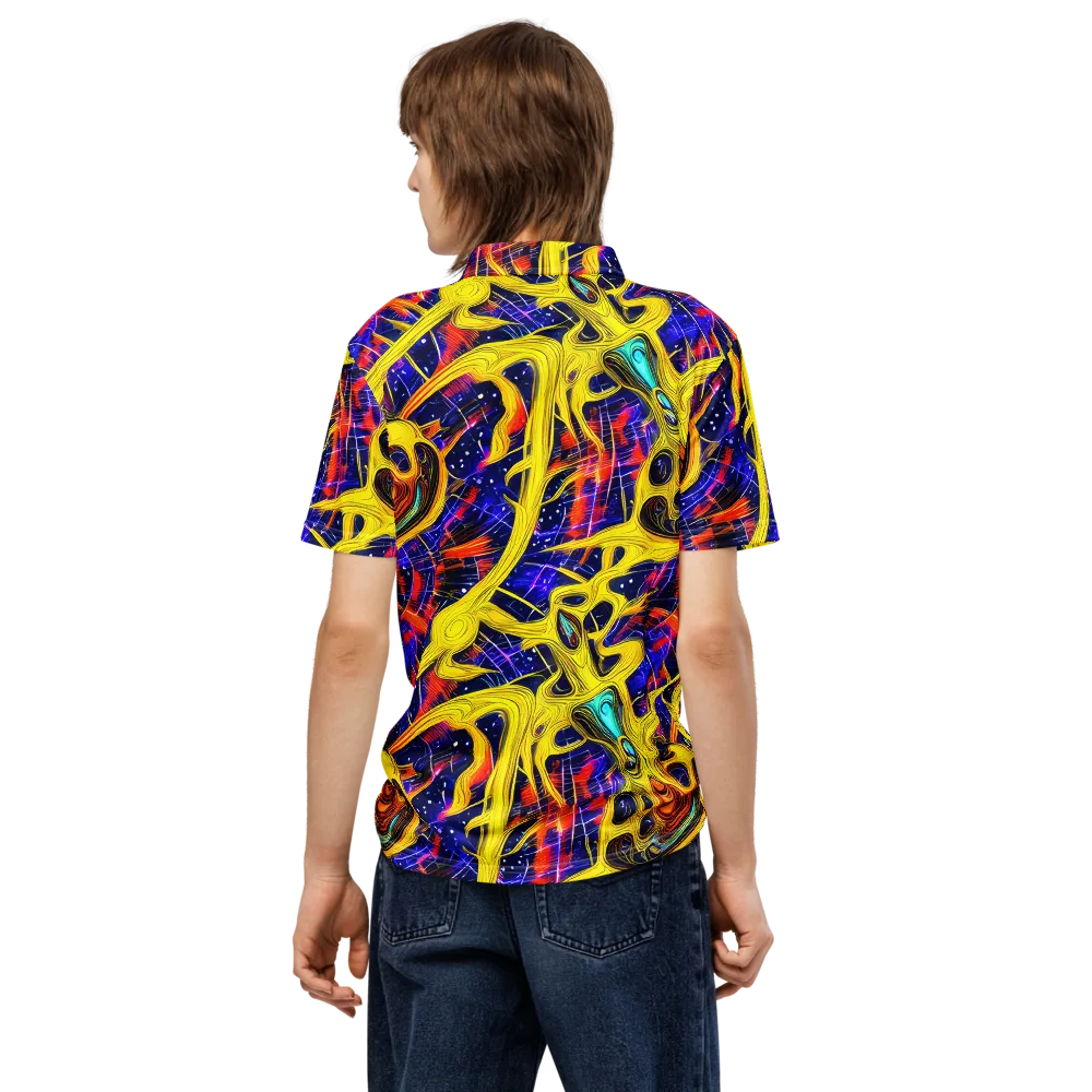 Carlo Galli Bibiena on Men's Slim Fit Polo Shirt — Back