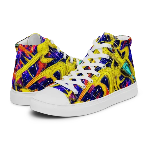 Carlo Galli Bibiena on a Men's High Top Canvas Shoes