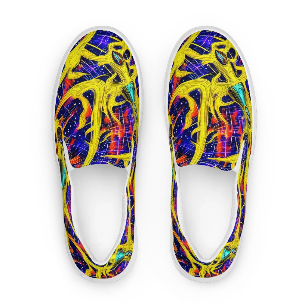 Carlo Galli Bibiena on Men's Slip-On Canvas Shoes — Front