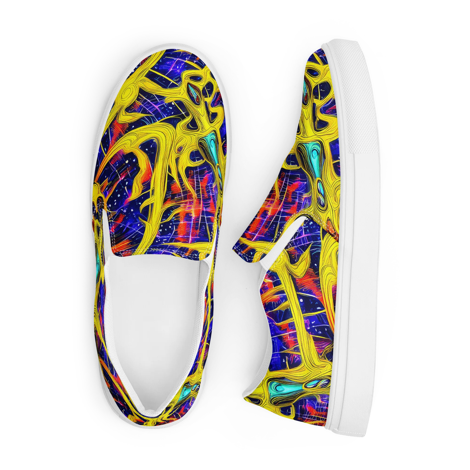 Carlo Galli Bibiena on Men's Slip-On Canvas Shoes — Front