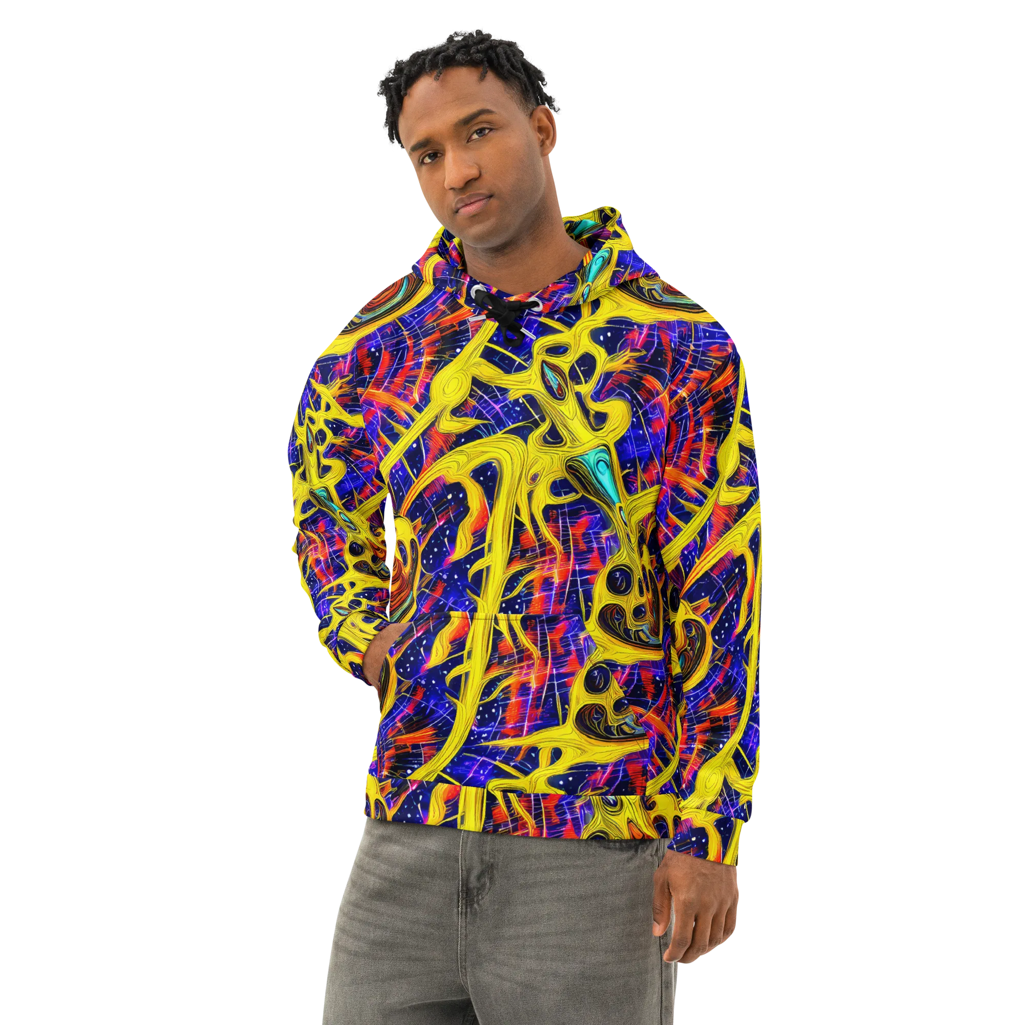 Carlo Galli Bibiena on Cotton Hoodie — Left Front