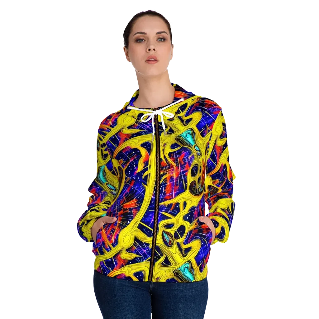 Carlo Galli Bibiena on Women's Full-Zip Hoodie — Front On Person