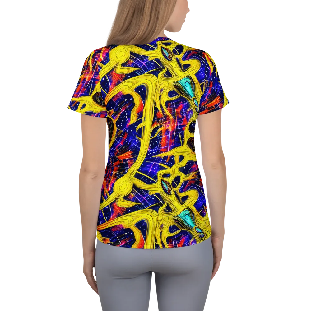 Carlo Galli Bibiena on Women's Athletic T-Shirt — Back