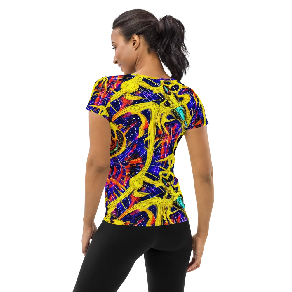 Carlo Galli Bibiena on Women's Athletic T-Shirt — Back