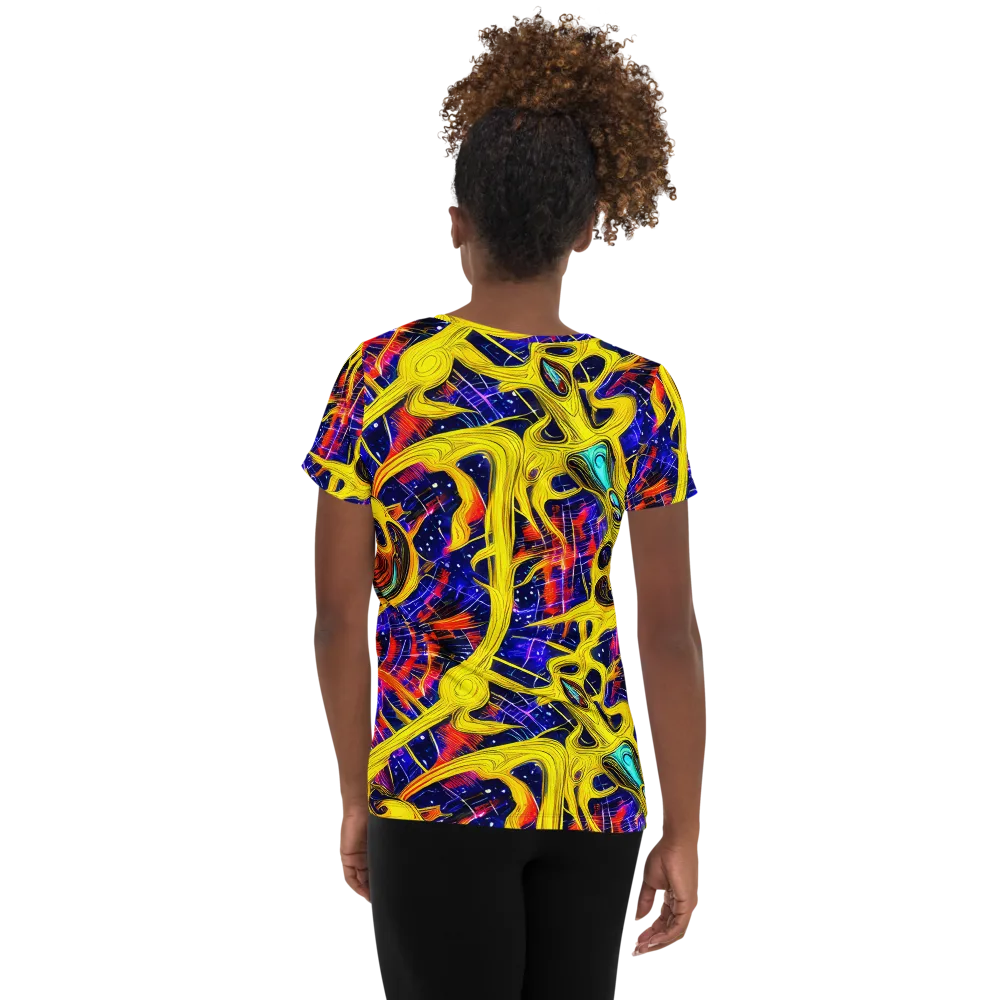 Carlo Galli Bibiena on Women's Athletic T-Shirt — Back