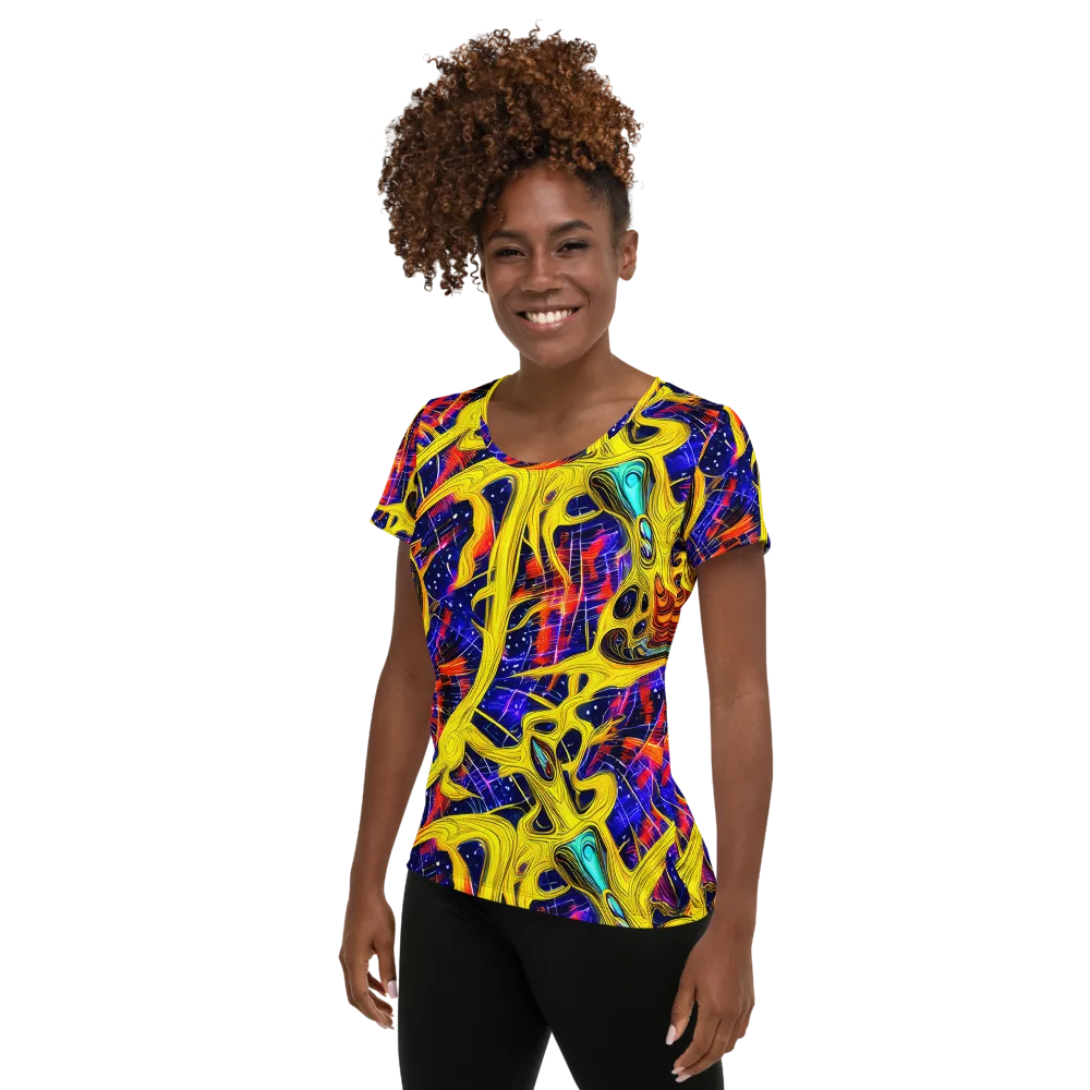Carlo Galli Bibiena on Women's Athletic T-Shirt — Left
