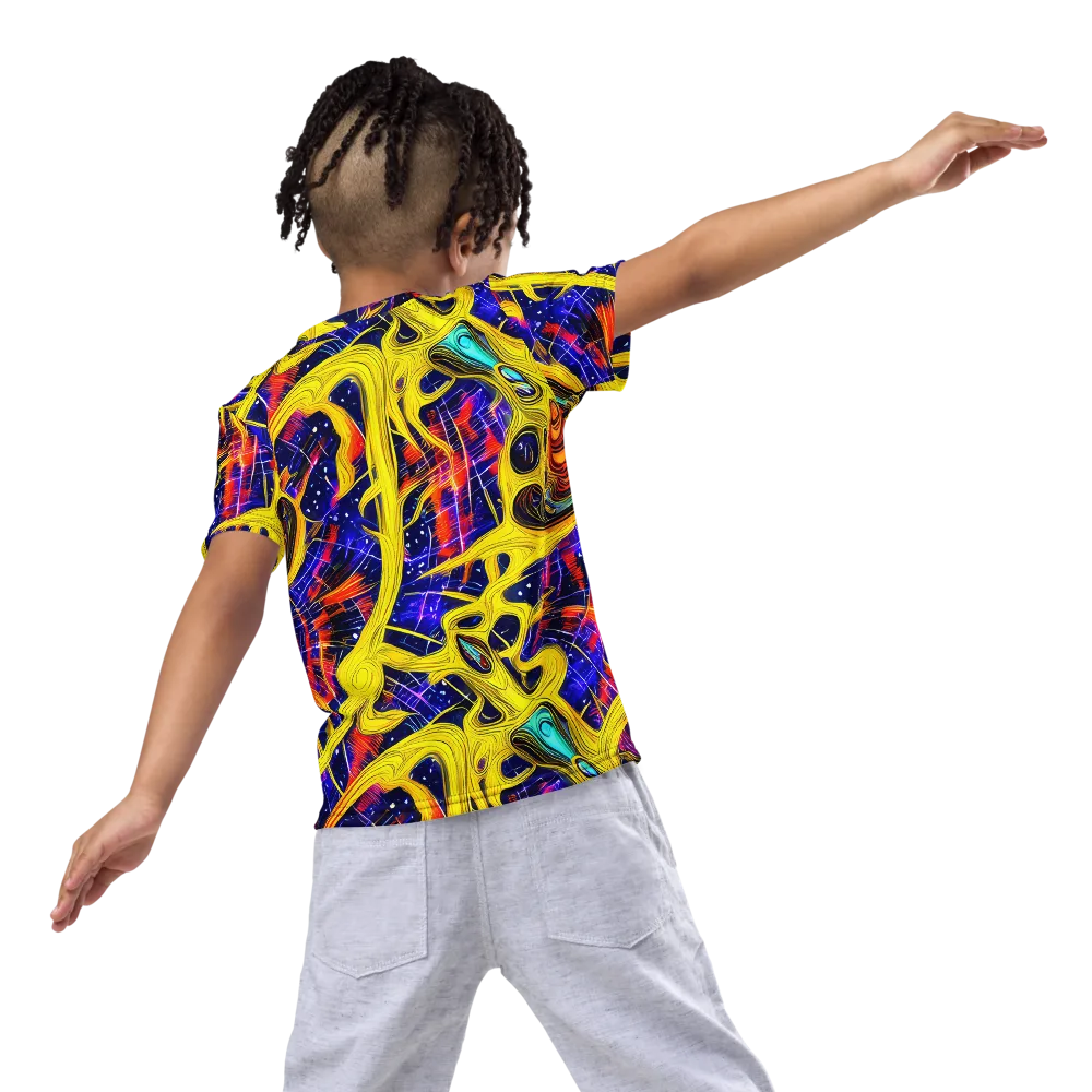 Carlo Galli Bibiena on Kids Crew Neck T-Shirt — Back