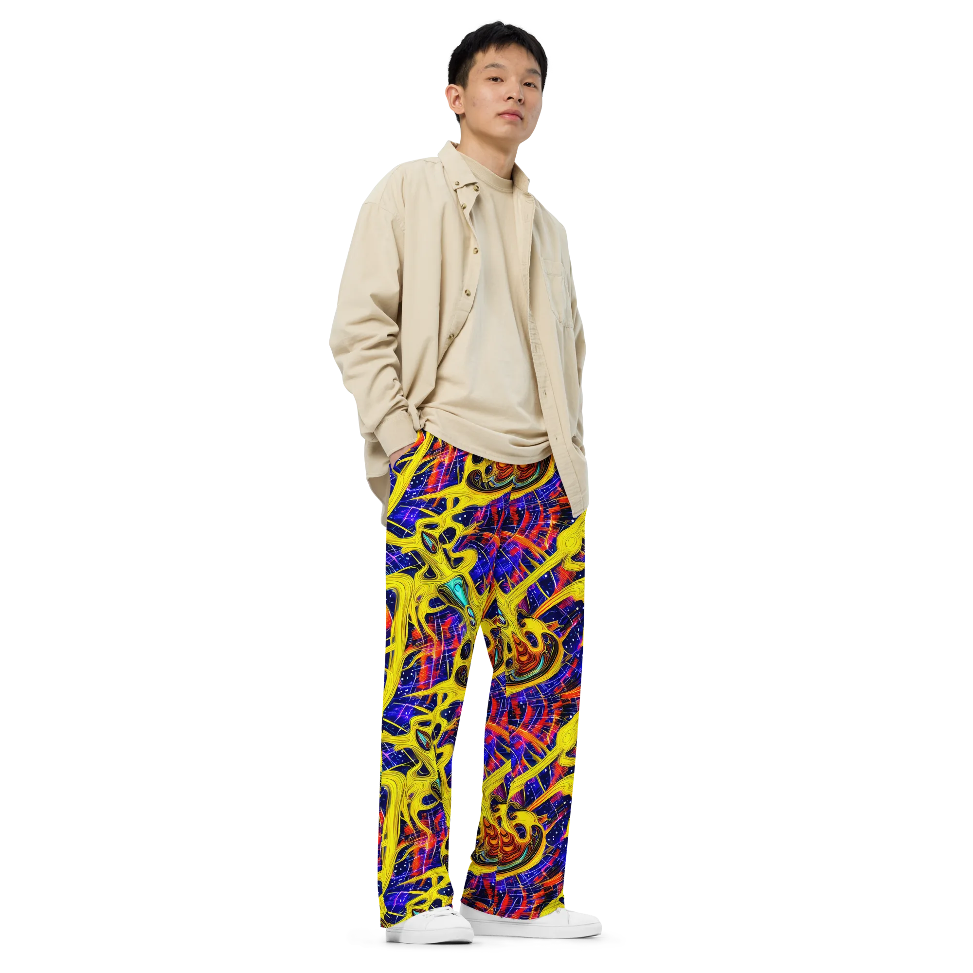 Carlo Galli Bibiena on Wide-Leg Pants — Right Front