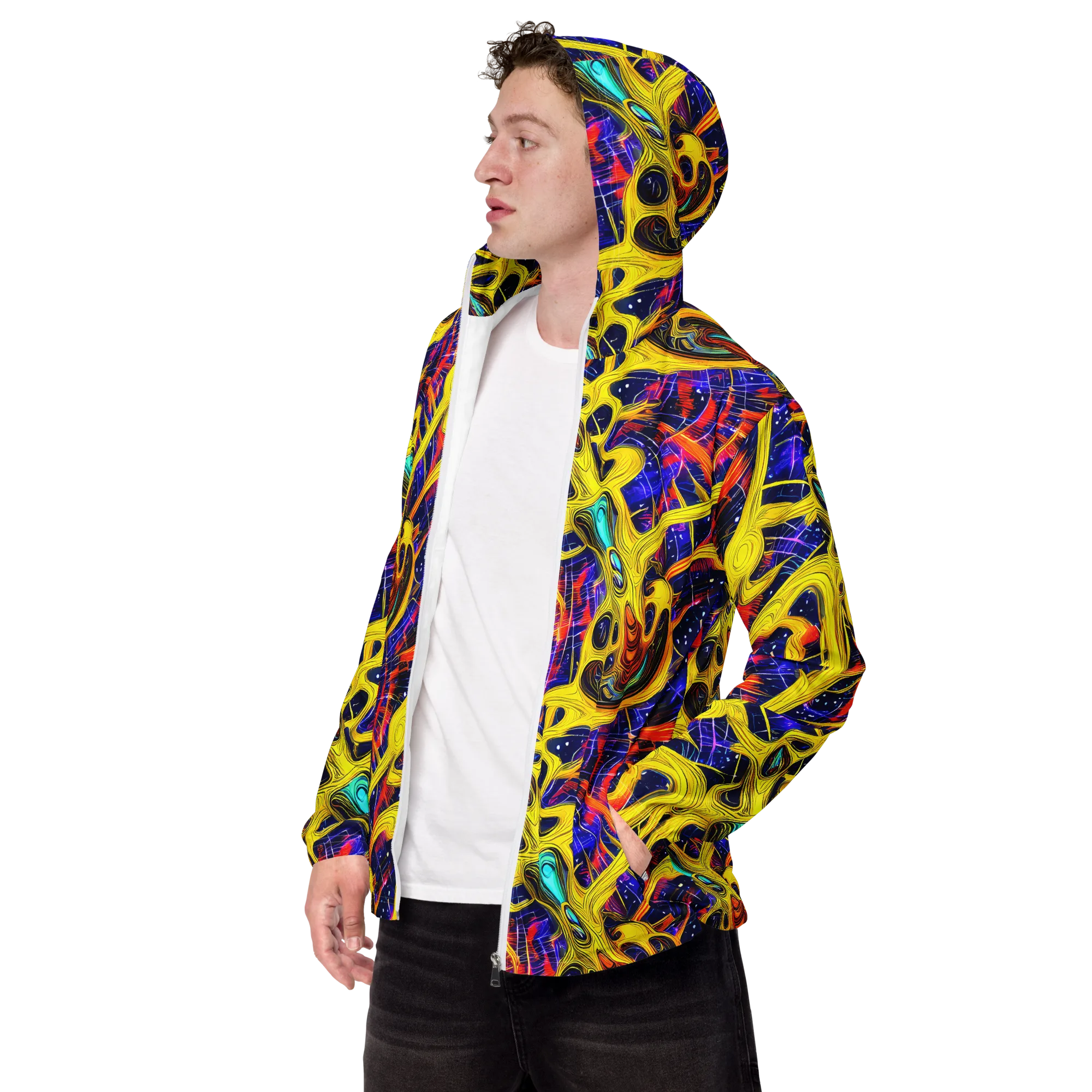 Carlo Galli Bibiena on Men's Windbreaker — Left Front