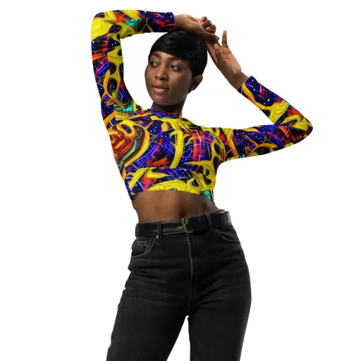 Carlo Galli Bibiena on a Long Sleeve Crop Top