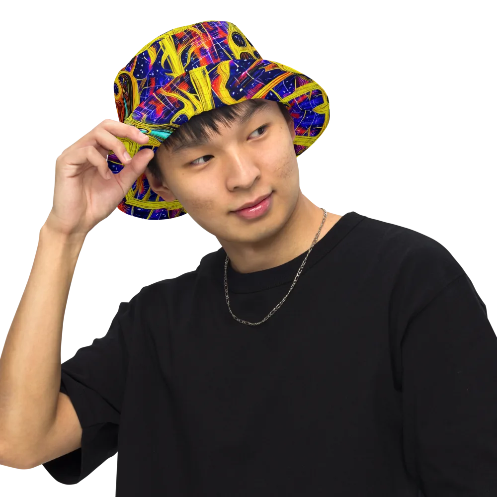 Carlo Galli Bibiena on Reversible Bucket Hat — Front Inside
