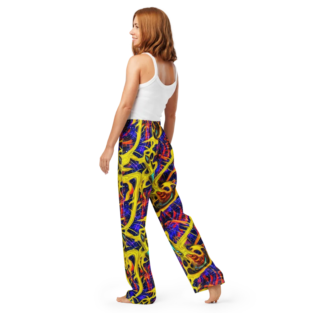 Carlo Galli Bibiena on Women's Pajama Pants — Back