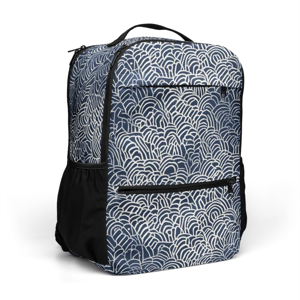 Indigo Fanwork on Utility Backpack — Right Front