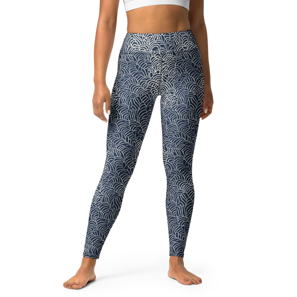 Indigo Fanwork on Yoga Leggings — Front