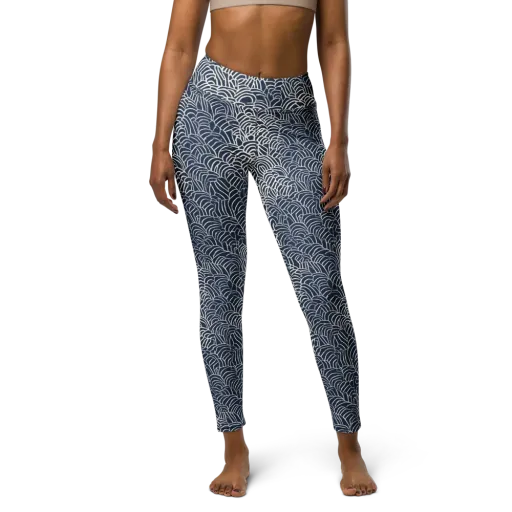Indigo Fanwork on a Yoga Leggings