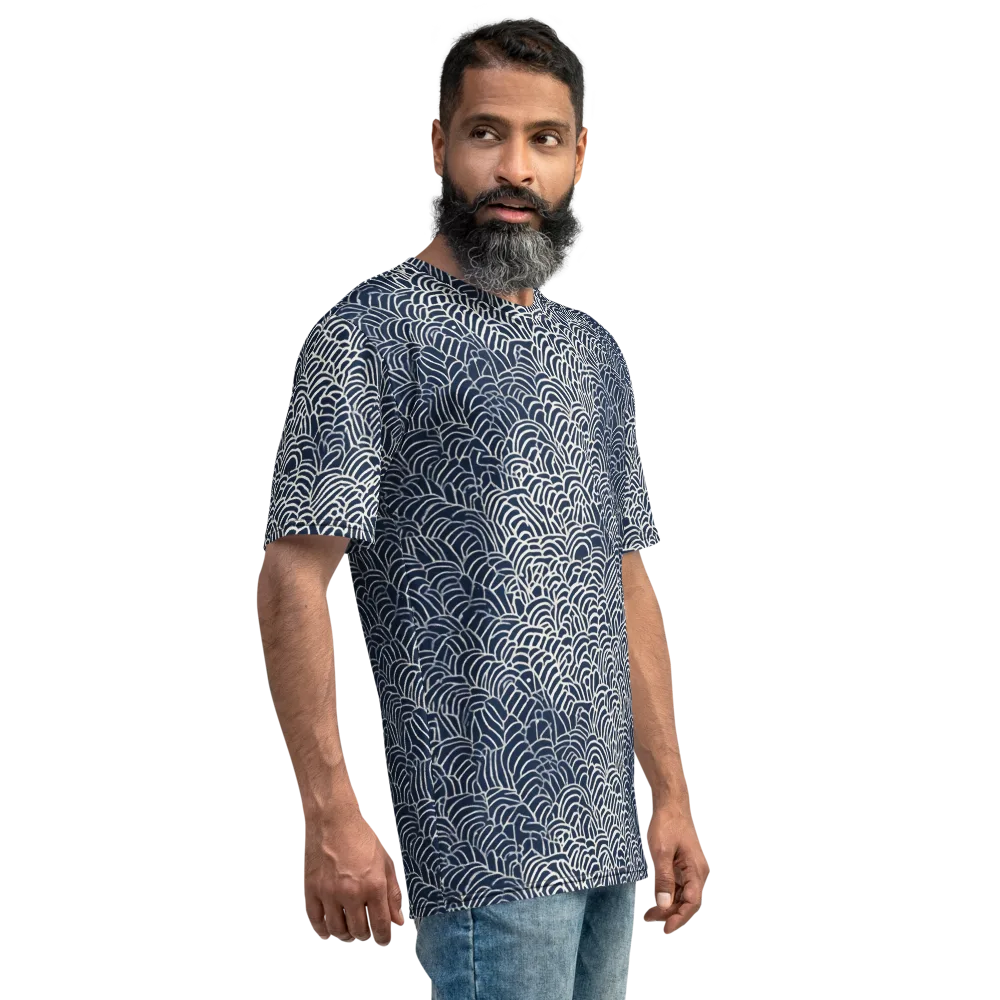 Indigo Fanwork on Men's Crew Neck T-Shirt — Right